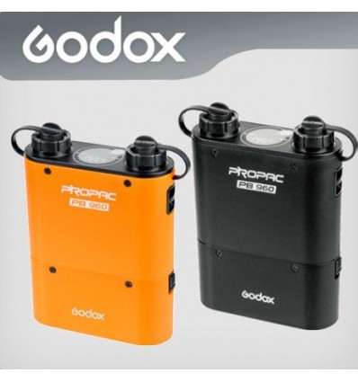 Godox PB960 - Powerblock Propax batteri - Sort m. oplader og inkl 1 powerkabel 5
