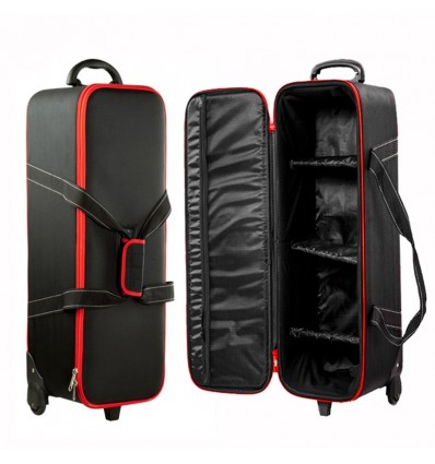 Godox Small - Stærk & ekstra beskyttende trolley taske med flere rumdelere - 78 x 24 x 24cm