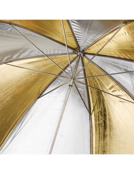 Walimex Guld/Sølv Paraply 109cm 3