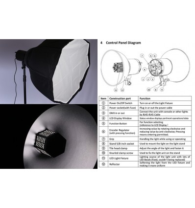 Vivi lampe kit - VL-2500S LED Video-Light ( 18000Lumen, CRI 95+, Incl taske )