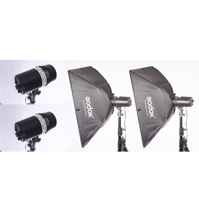 Oubao 150 komplet flash sæt - OBS NU MED 250W 10