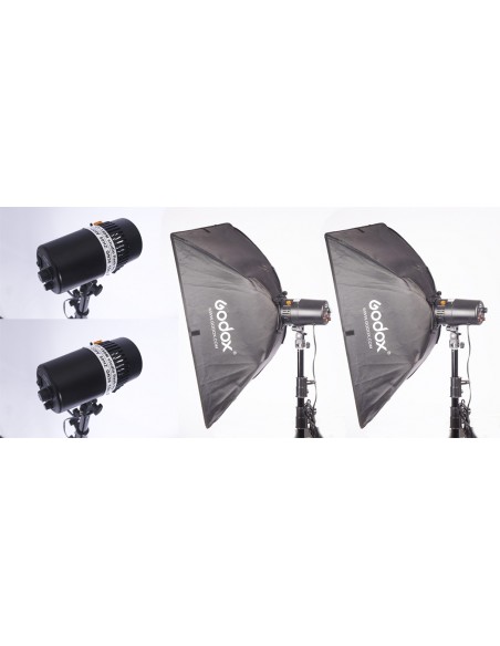 Oubao 150 komplet flash sæt - OBS NU MED 250W 10