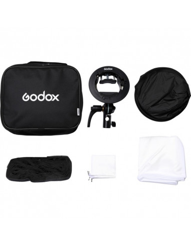 Foldbar softbox 60x60cm m.grid til...