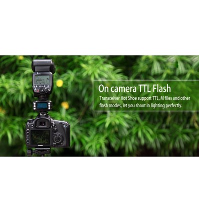 Pixel King PRO Wireless TTL FlashTrigger Canon m High Speed Sync 1/8000 second 32