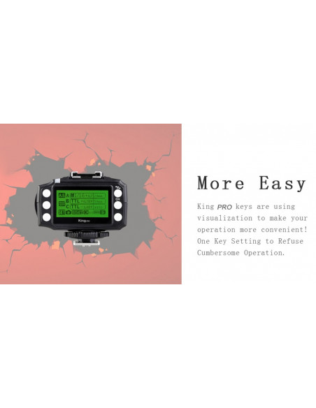 Pixel King PRO Wireless TTL FlashTrigger Nikon m High speed sync 1/8000 sekund 30