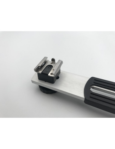 Skinne 15cm m. sko til speedlight