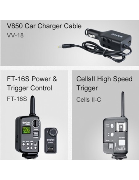 GODOX Ving 850II Li-ion kameraflash - Ledetal 60 3