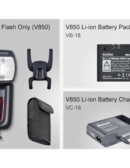 GODOX Ving 850II Li-ion kameraflash - Ledetal 60 10