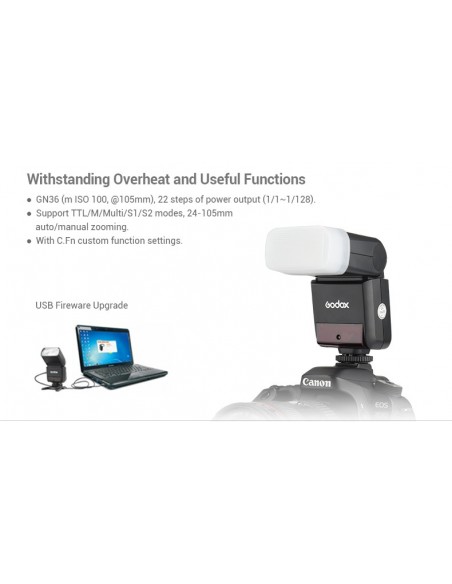 Godox Ving 350 - Kompakt TTL flash til Canon, Nikon, Sony, Olympus, Panasonic og Fuji