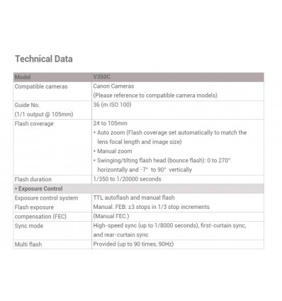 Godox Ving 350 - Kompakt TTL flash til Canon, Nikon, Sony, Olympus, Panasonic og Fuji