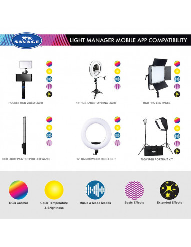 Savage Ring Light with table top tripod