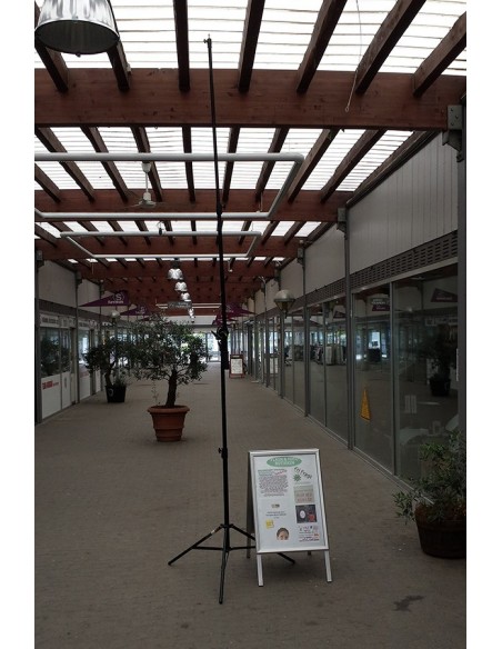 Cantilever boom stand (boom 132-245 cm) (stativ 105-180 cm),ekstrem stærk m hammer vægt 2