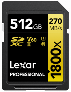 Lexar Pro 1800x SDXC U3...