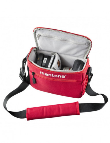 Mantona Irit system camera bag red