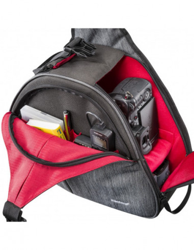Mantona camera bag triangel grey