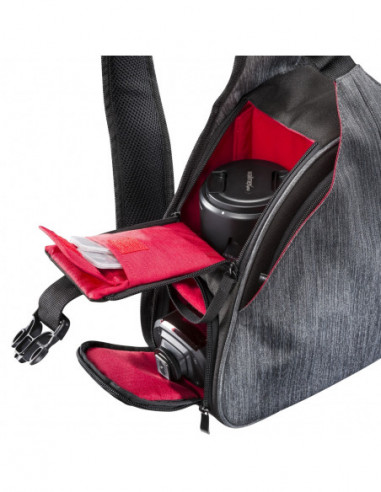 Mantona camera bag triangel grey