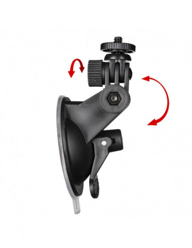 Mantona Sucker fixture L with 1/4...