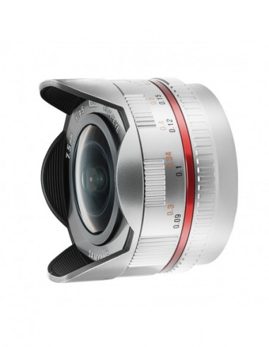 Samyang 7/3,5 Fisheye APS-C MFT silver