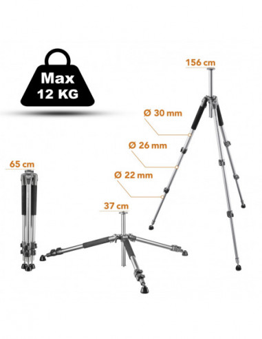 Walimex pro WAL-6702 Pro tripod, 156cm