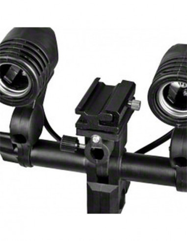 Walimex Dual Lamp Holder E27+ Hotshoe
