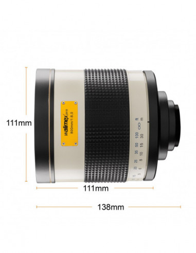 Walimex pro 800/8,0 CSC Mirror MFT white