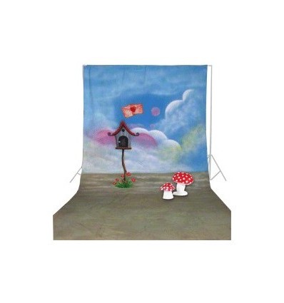 walimex pro stofbaggrund 'Love-Letter',3x6m 1