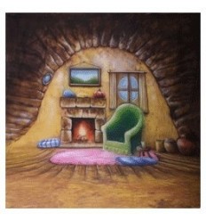 walimex pro stofbaggrund 'Homey',3x6m 0