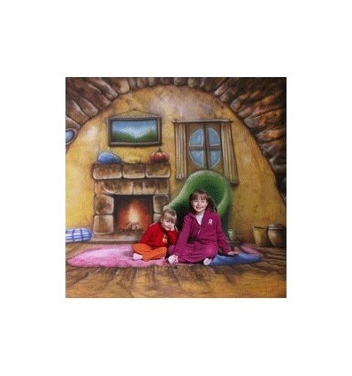 walimex pro stofbaggrund 'Homey',3x6m 4