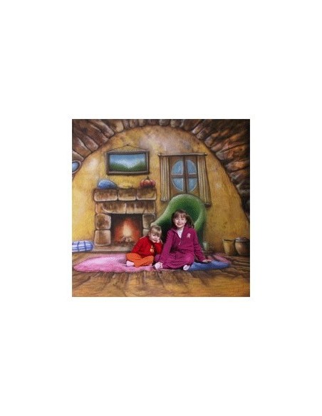 walimex pro stofbaggrund 'Homey',3x6m 4