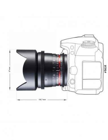 Walimex pro 10/3,1 Video APS-C Canon...