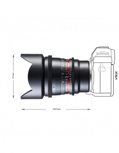 Walimex pro 10/3,1 Video APS-C Sony E...