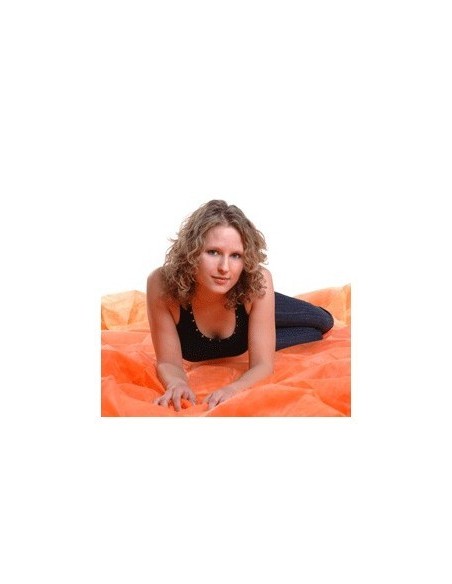 Walimex let stofbaggrund, 3x6m, orange 3