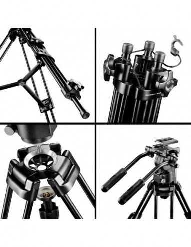 Walimex pro EI-9901 Video-Pro-Tripod,...