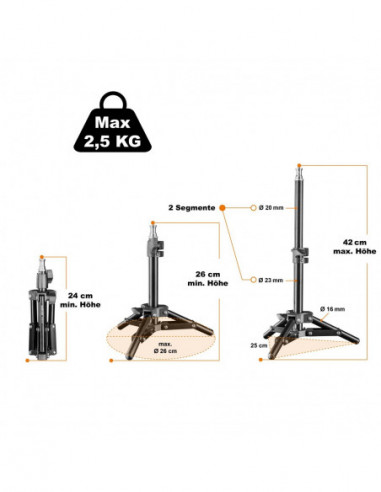 Walimex Lamp Tripod, 40cm