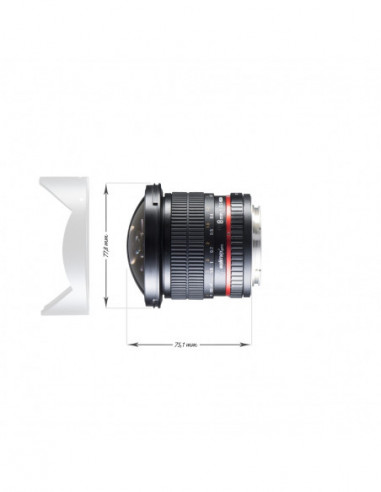 Walimex pro 8/3.5 Fisheye II APS-C...