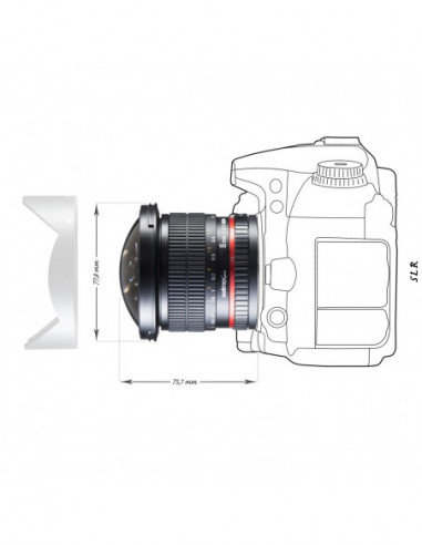 Walimex pro 8/3.5 Fisheye II APS-C...