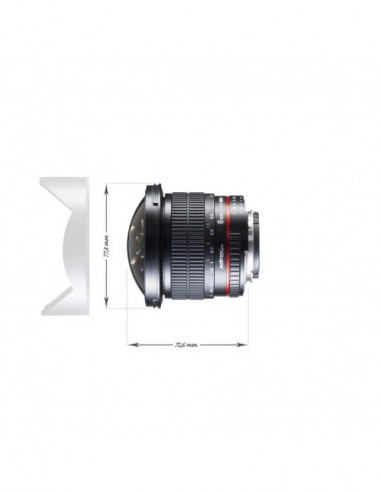Walimex pro 8/3.5 Fisheye II APS-C...