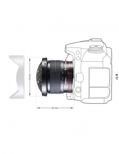 Walimex pro 8/3.5 Fisheye II APS-C...
