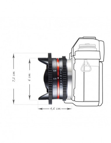 Walimex pro 7,5/3,8 Fisheye Video...