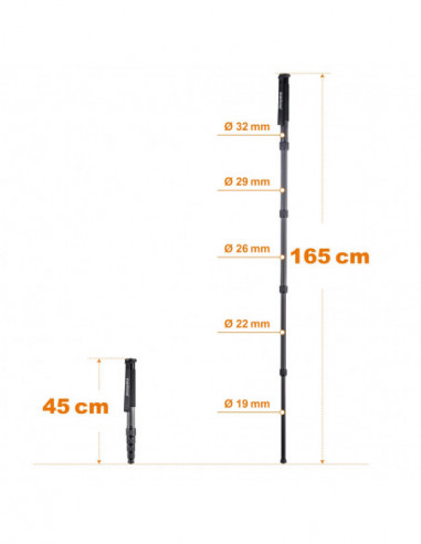 Mantona monopod Pro ONE 165C
