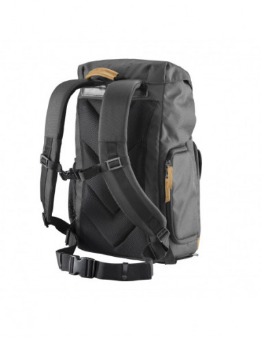 Mantona photo backpack Luis black, retro