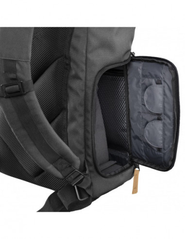 Mantona photo backpack Luis black, retro