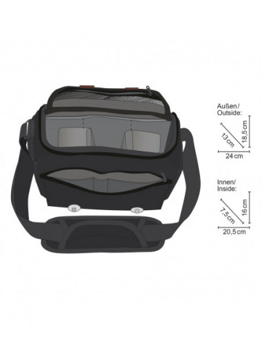 Mantona Camerabag Milano piccolo black