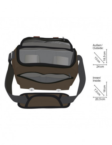 Mantona Camerabag Milano piccolo brown