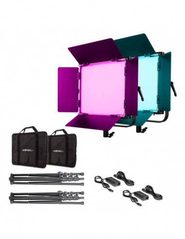 Walimex pro LED Rainbow 100W RGBWW Set 2