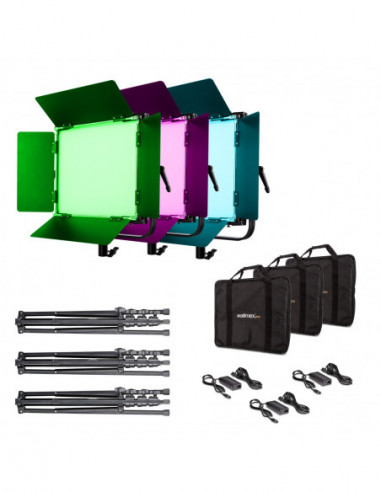Walimex pro LED Rainbow 100W RGBWW Set 3