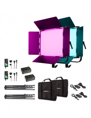 Walimex pro LED Rainbow 100W RGBWW Set 4