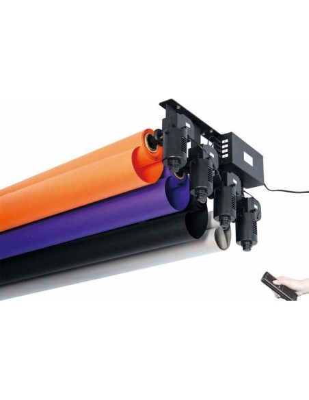 Motorstyret Baggrundssystem til 2 Ruller 1