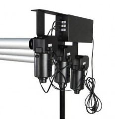 Motorstyret Baggrundssystem til 3 Ruller 0