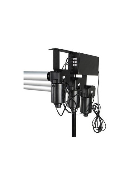 Motorstyret Baggrundssystem til 3 Ruller 0